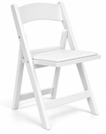Martha Garden White Folding Chair