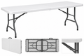 White Rectangular Table 6ft