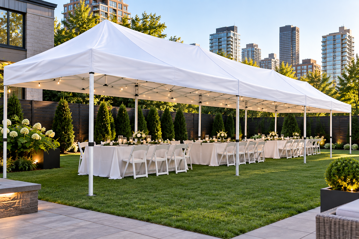 White Tent 10x30 ft