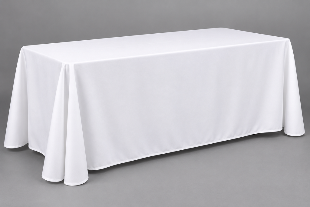 White Table Cloth 6ft (rectangular)