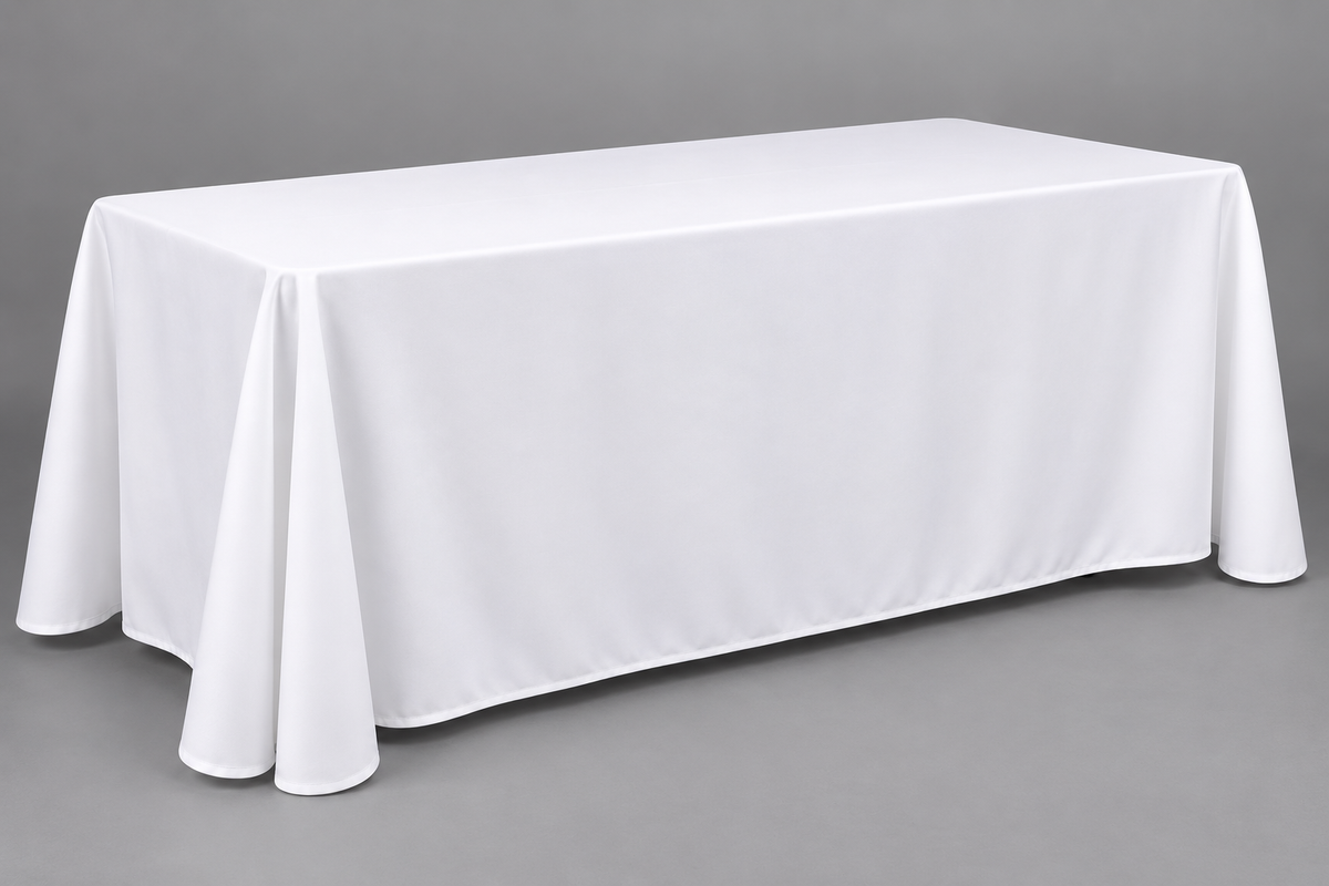 White Table Cloth 6ft (rectangular)